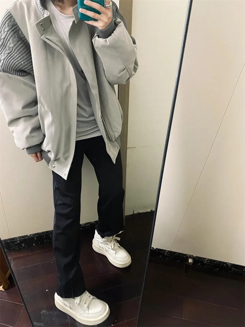 American fashion Loose Baseball Uniform Women's Spring New Loose Retro Design Stitching Pilot Jacket