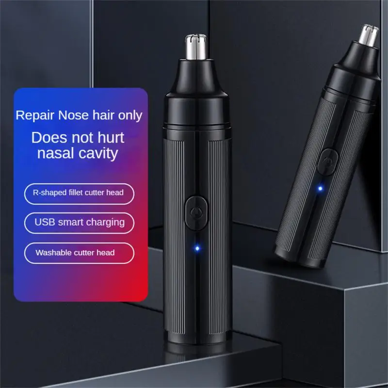 Electric Nose Hair Trimmer USB Charging Nasal Cavity Cleaning Artifact Nose Hair Scissors Ear Razor Removal Shaving Tool Face