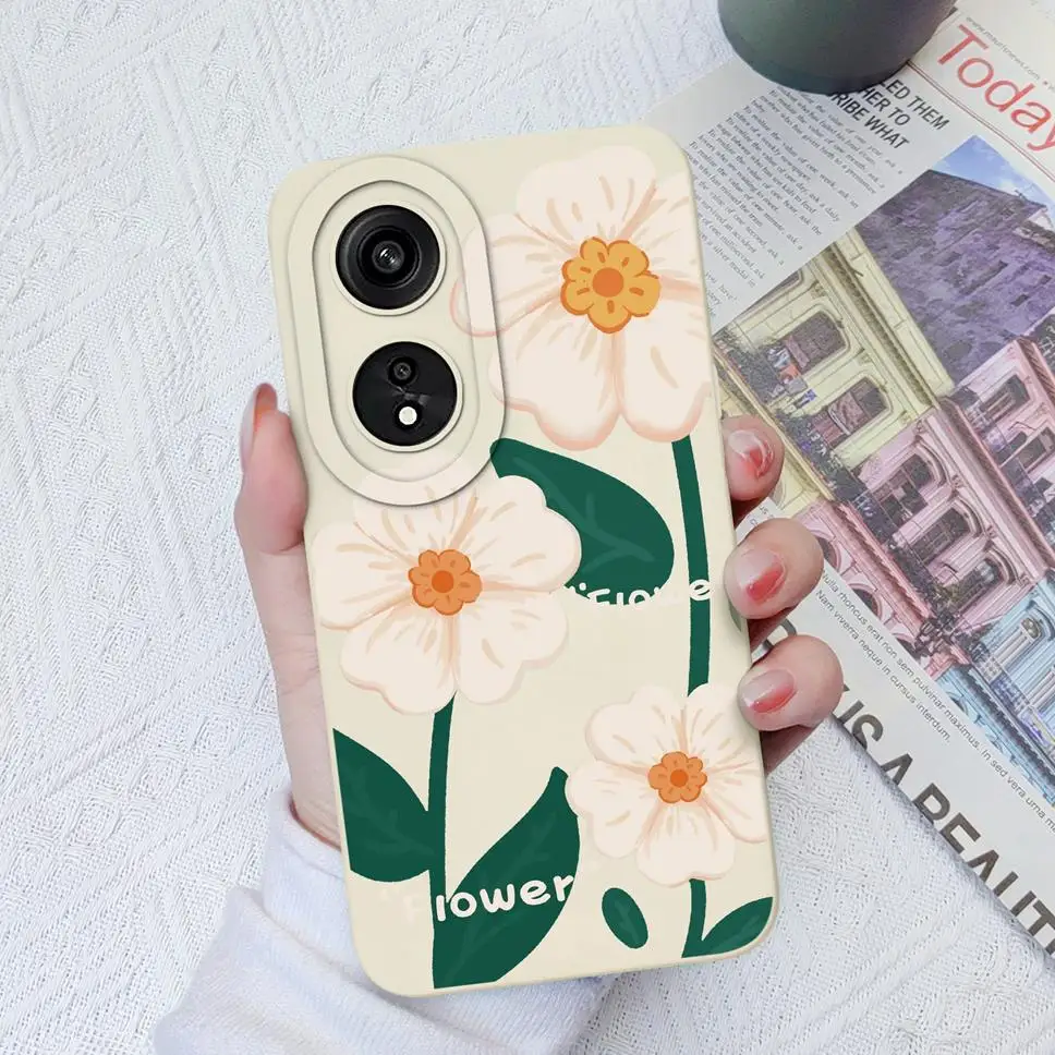 Floral Design Soft Silicone Phone Cover – Fashionable and Protective