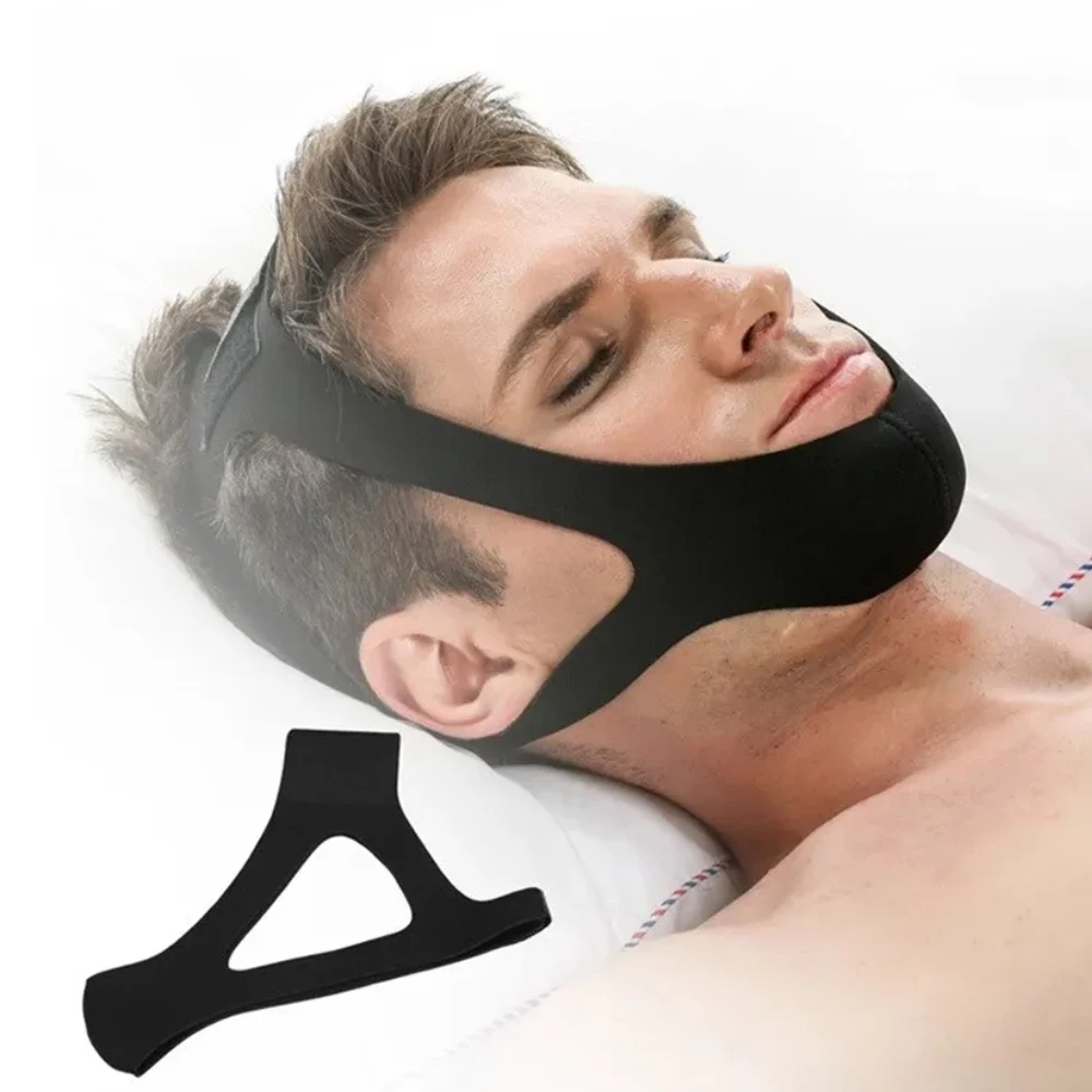 Nuovo Neoprene Anti Russare Smettere Di Russare Sottogola Cintura Anti Apnea Soluzione Mascella Supporto Per Il Sonno Cintura Apnea Strumento Regolabi