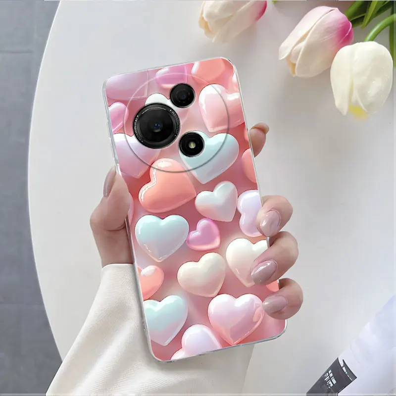 Flower Marble Clear Soft Silicone Phone Case - Enhanced Protection and Style