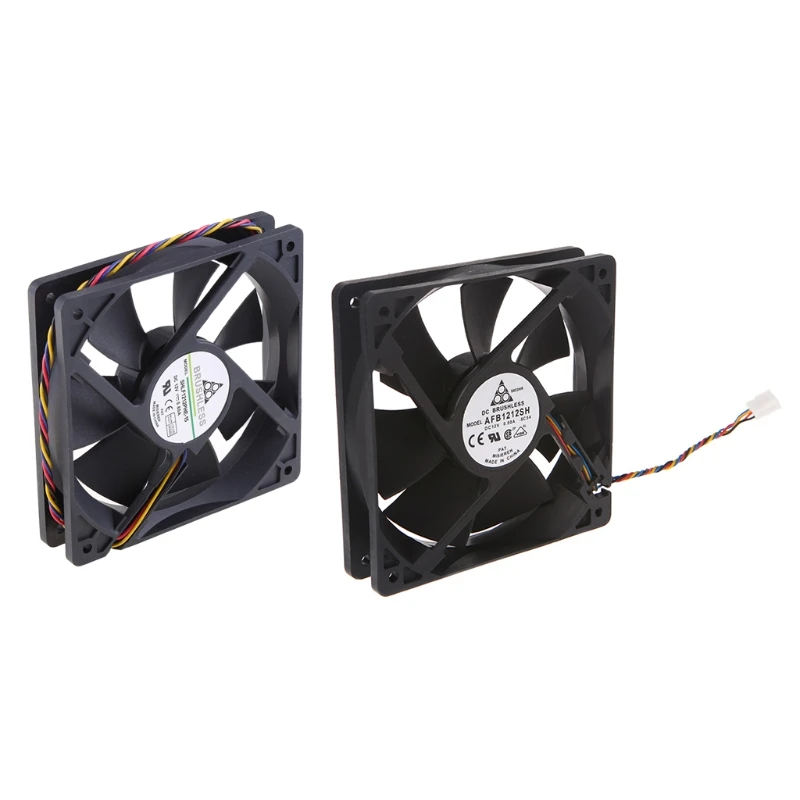브러시리스 냉각 팬용 12cm 4Pin 볼 베어링 고속 4400rpm 12025 팬