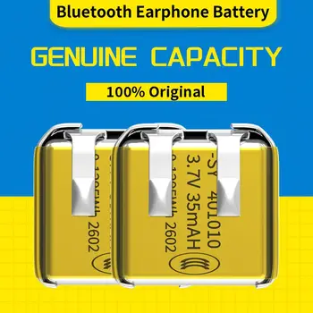 Batteria agli Ioni di Litio Polimero 401010 3.7V 35mAh Ricaricabile per Dispositivi Bluetooth TWS