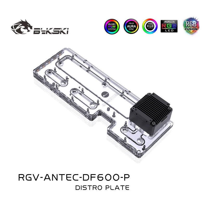 Bykski Rgv-Antec-Df600-P Distro Plate Per Antec Df600/Dp502 Case Waterway Board Reservoir Per Pc Water Cooling Loop Solution