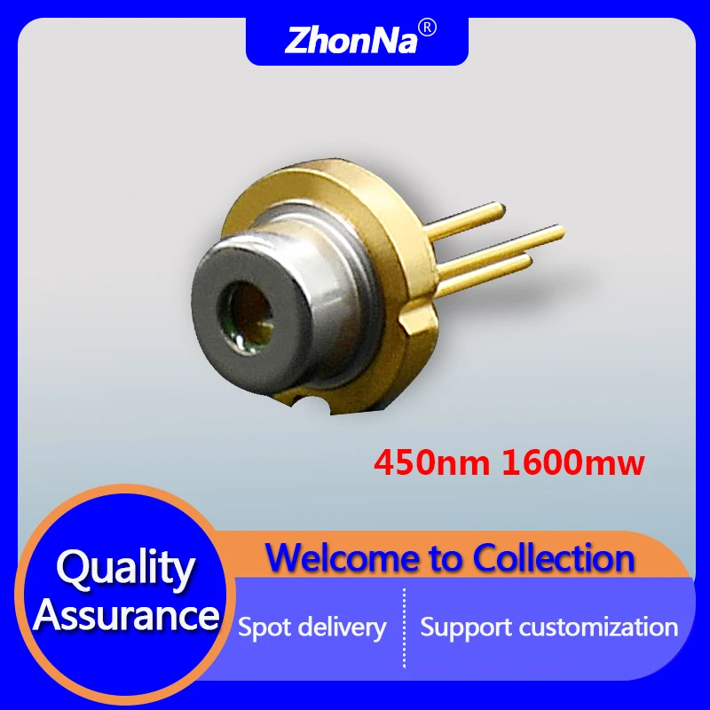450nm 1600mw Laser Diode Module Blue GH04C01A2G Optics Sensor Sharp Light Emitting Tube Electronic Design TO56 Package