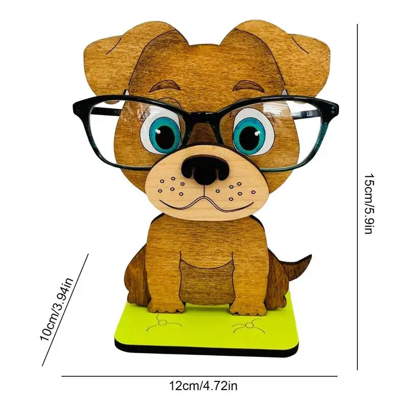Animal Glasses Holder Glasses Holder Stand Handmade 3D Wood Carved Eyeglass Holder Cute Sunglasses Display Stand For Desk 6