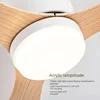 Modern LED Ceiling Fan Lights, Low Floor Decorative Lights with Remote Control, Home Lighting with Fans in Bedrooms and Homes 4