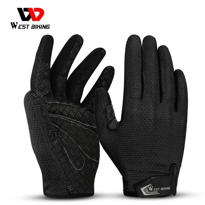 Qepae Full Finger Cycling Gloves Women's Gel Padded Bike Bicycle MTB Gloves S-XL