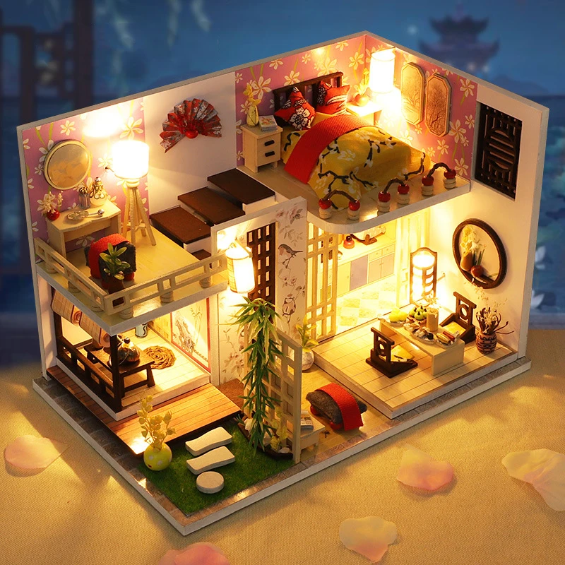 Cutebee Miniatura Diy Muebles Casa De MuÃ±ecas Madera Casa