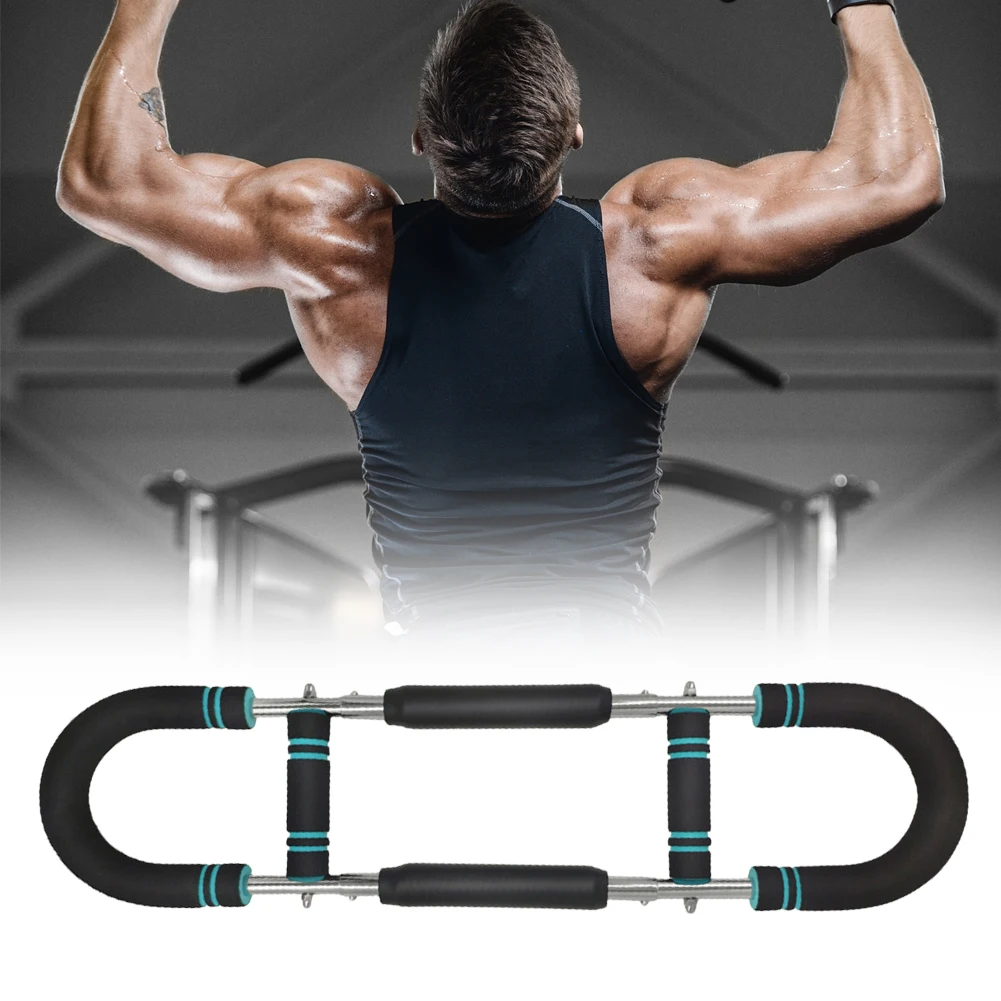Hand Strength Grip Trainer Portable Hand Grip Strengthener 2 Adjustable Level Twister Arm Exerciser U Shaped for Arm Chest Back