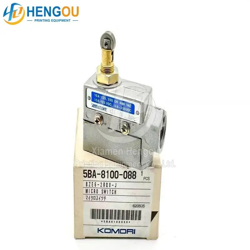 

5BA-8100-088 BZE6-2RQ8-J Micro Switch For Komori L40 Press Limit Switch Button 5BA8100088 BZE62RQ8J Printing Machine Part