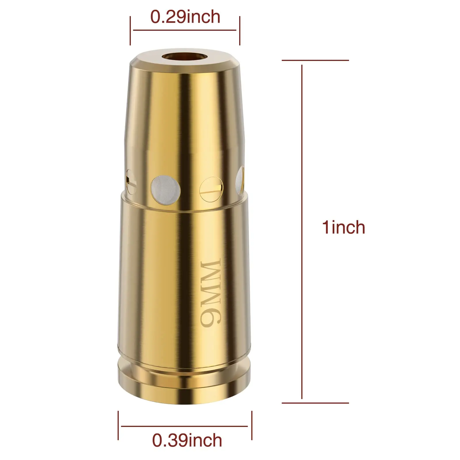 Laser Bore Sight Optics Cartridge Red Dot 9MM Bore Boresighter For Pistol Rifle Scope Hunting Accessories 6 Batteries