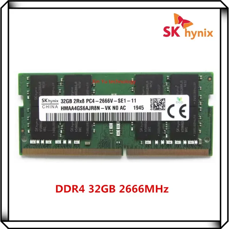 SK Hynix DDR4 32GB 2Rx8 2666V PC4 2666MHz 純正SO-DIMM RAM ノート