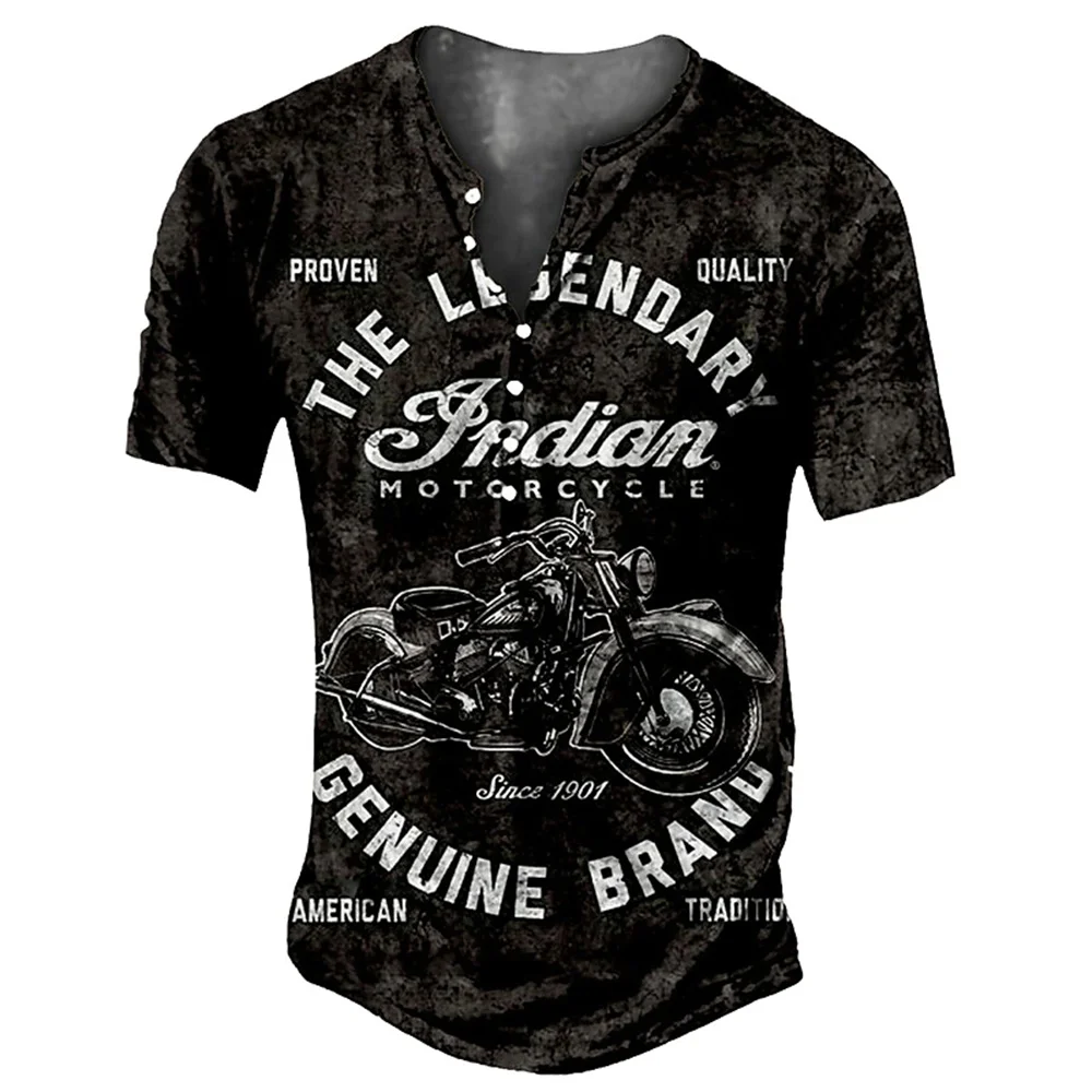 

Vintage Men's T ShirtImitation Motorcycle T Shirt 3d Print Short Sleeve Tee Old Man Oversized Clothing Top Shirt Man Streetwear