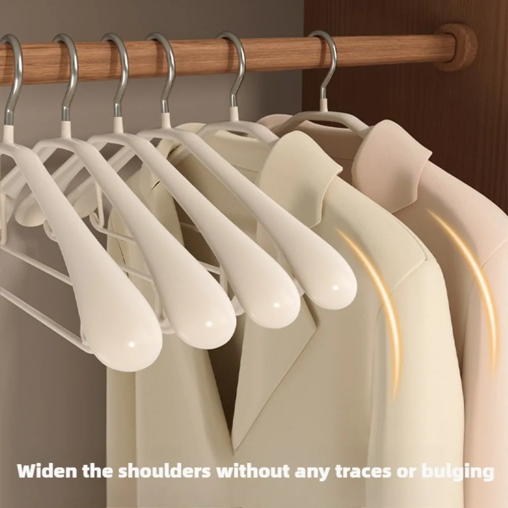 10pcs wide shoulder seamless hangers, non slip and non bulging, suitable for both dry and wet use, high load-bearing capacity 3