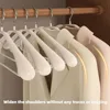 10pcs wide shoulder seamless hangers, non slip and non bulging, suitable for both dry and wet use, high load-bearing capacity 3