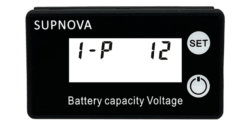 Lead acid battery setting mode for DC capacity meter