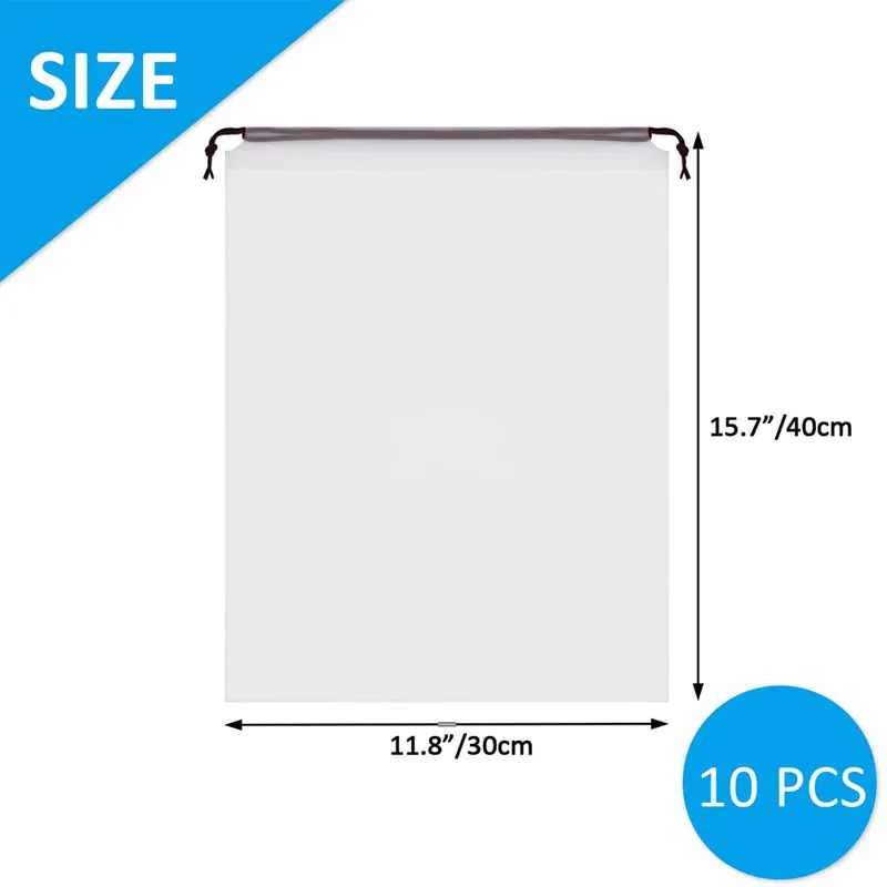 10Pcs Portable Shoe Clothes Storage Bag Waterproof Storage Bags for Underwear Bra Pants Makeup Shoe Organizer Home Accessories 2