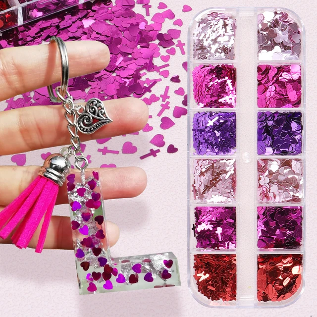 Epoxy Resin Keychain Making Supplies  Epoxy Resin Keychain Kit - 12 Epoxy  Resin - Aliexpress