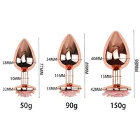 Analplug aus Metall mit Rosenblütenbasis, Buttplug aus Edelstahl für Anfänger, Petite Rose Butt Jewelry Sexspielzeug für Erwachsene 2