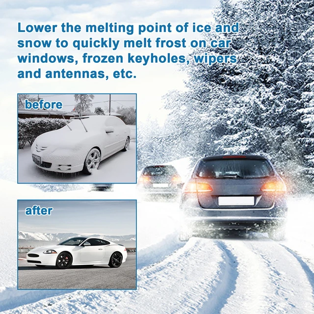 PATLOLLAV Windshield Deicing Agent,Instantly Melts Ice Winter