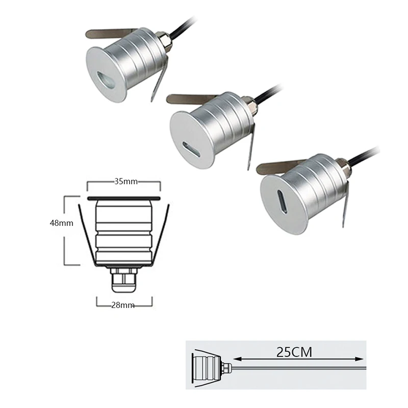 IP67 Waterproof DC12V 24V Recessed LEDs Deck Lights Outdoor In-ground Lamp Landscape Light for Yard Garden Pathway Stairs Patio led underground light led deck lights