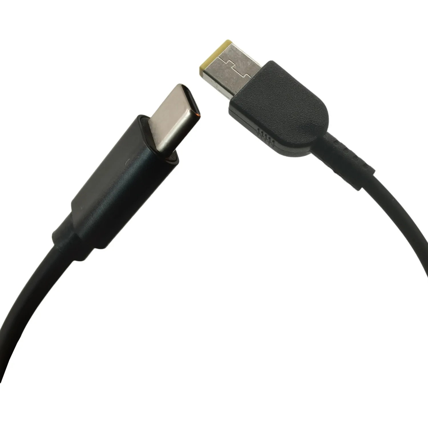 USB C타입 수-사각형 PD 플러그 변환기, USB-C 고속 충전 케이블, 씽크패드 노트북용, DC 전원 케이블 커넥터, 1.5m, 65W