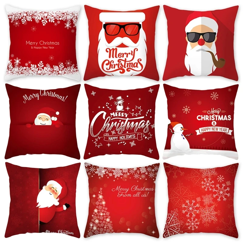 Christmas decorations Christmas Cushion Cover Navidad Noel Xmas Gifts