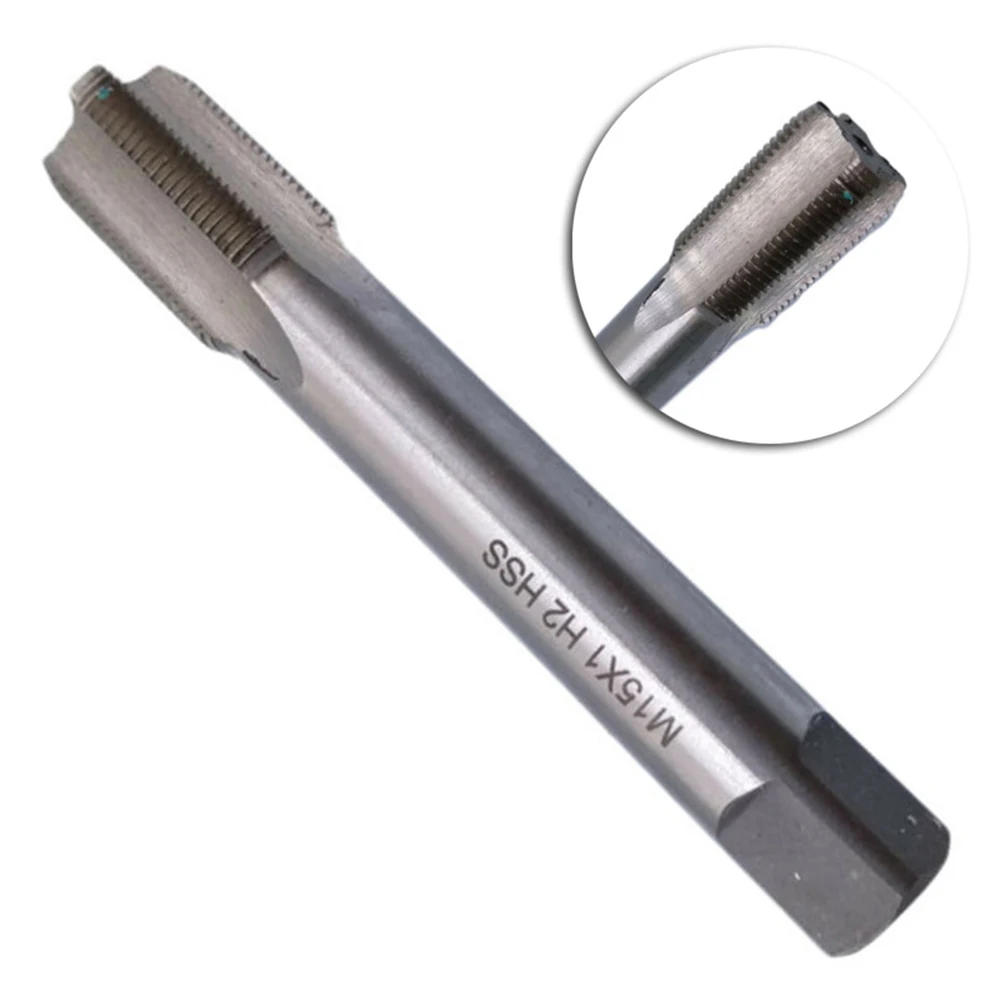 전문가용 HSS M15 x 1 메트릭 탭(오른나사) 15mm 직경 금속 가공 나사 절삭 공구