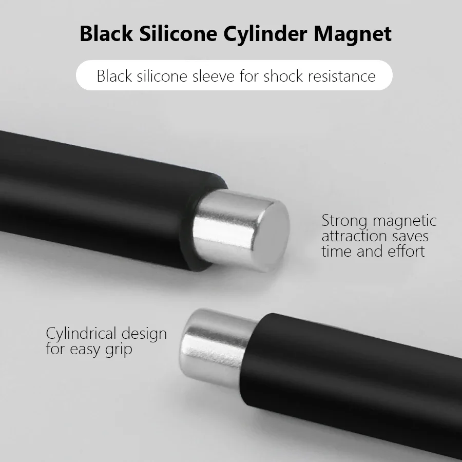 Black Silicone Cylinder Magnet for Gel Polish Strong Magnetic Effect Nail Art Design Tool Cat Eye Effect