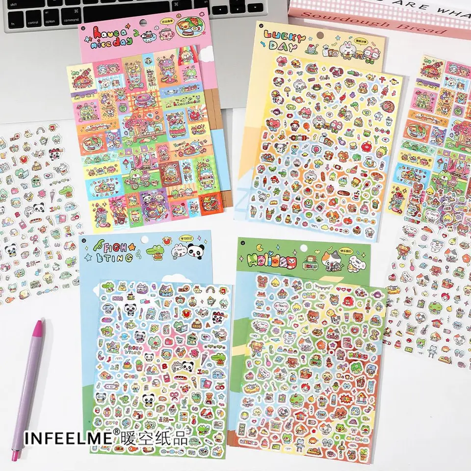 Cute Cat Art Decor Sticker For Scrapbooking...