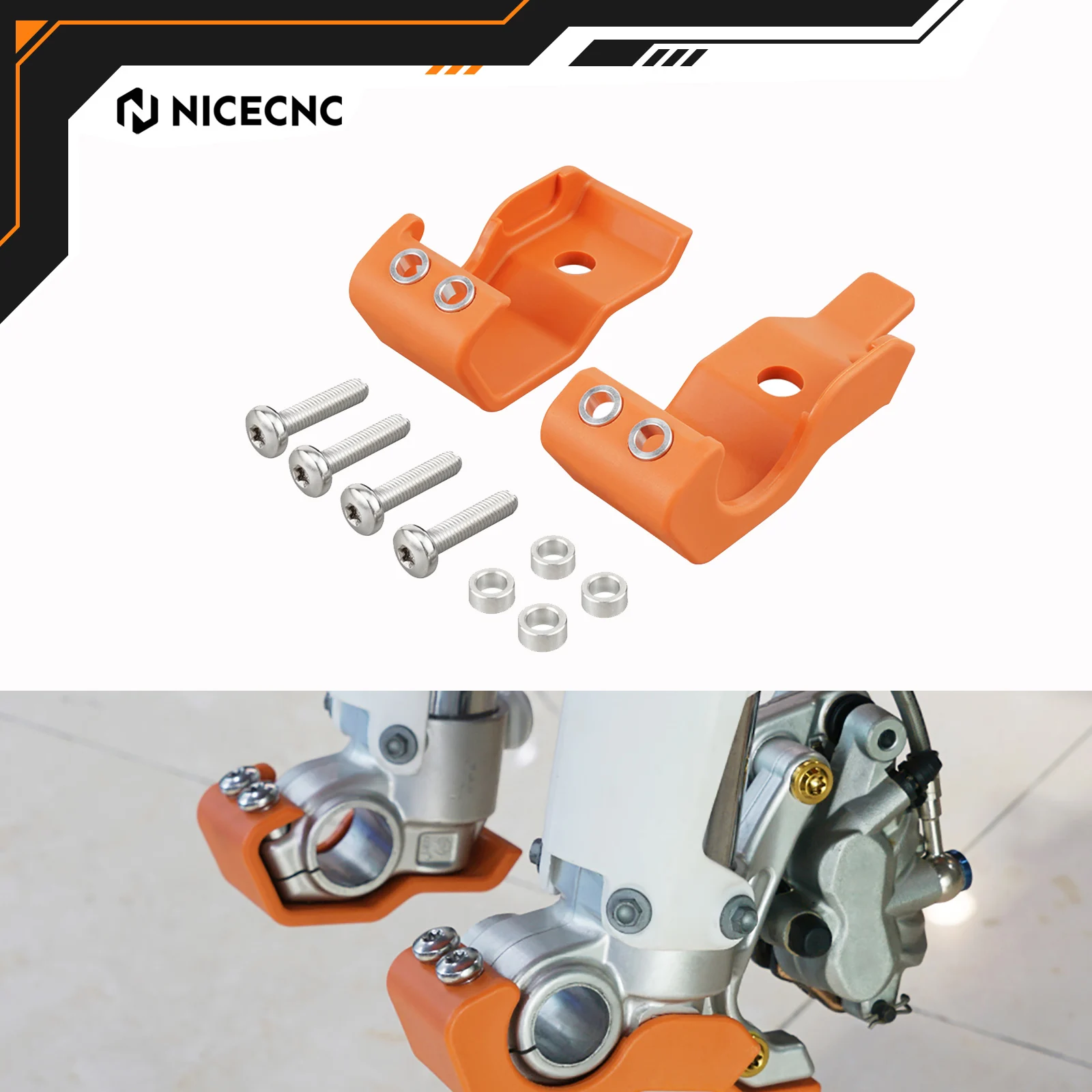 NICECNC Für KTM EXC 300 TPI SX 125 EXCF 350 SXF 450 XCW 500XC 300XC-F XCF-W 250 530 2003-2014 2013 2012 Gabel Unten Schuh Schutz