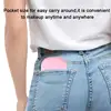 Mini Compact LED Makeup Mirror With Light 5X Magnifying Small Pocket Portable Travel Pink Black Foldable Cosmetic Vanity Mirrors 4
