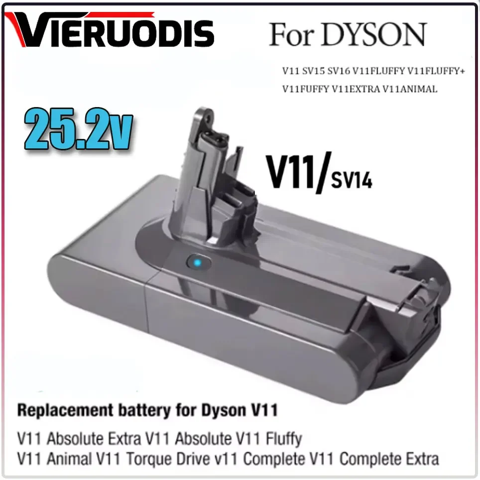 Rechargeable Lithium Batteries 25.2V 7800mAh SV14 Battery For Dyson V11 Absolute V11 Animal SV15 970145 02 power tool battery