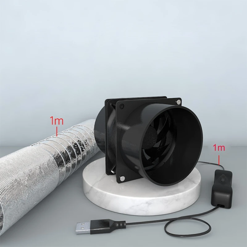 Solda Usb Velocidade Absorvedor de Fumaça Esd Extrator de Fumaça Tubo Duto Exaustor Ventilador com 6m Banheira Ventilação - Imagem 3