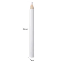 Lot de 10 crayons à strass en bois ciré blanc pour la pose de strass et de pierres précieuses, outil de manucure 6