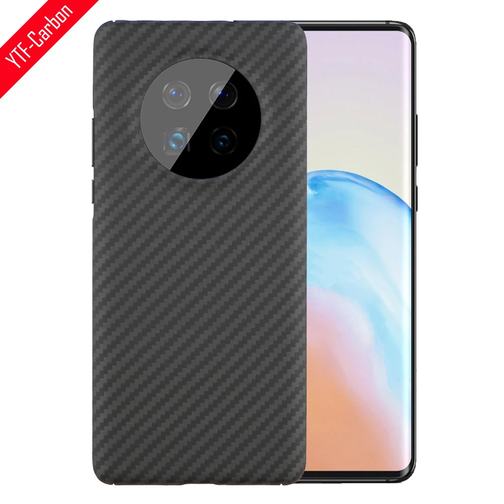 

YTF-углеродное натуральное чистое углеродное волокно для Huawei mate 40 pro, чехол из арамидного волокна из углеродного волокна для Huawei mate 40 pro
