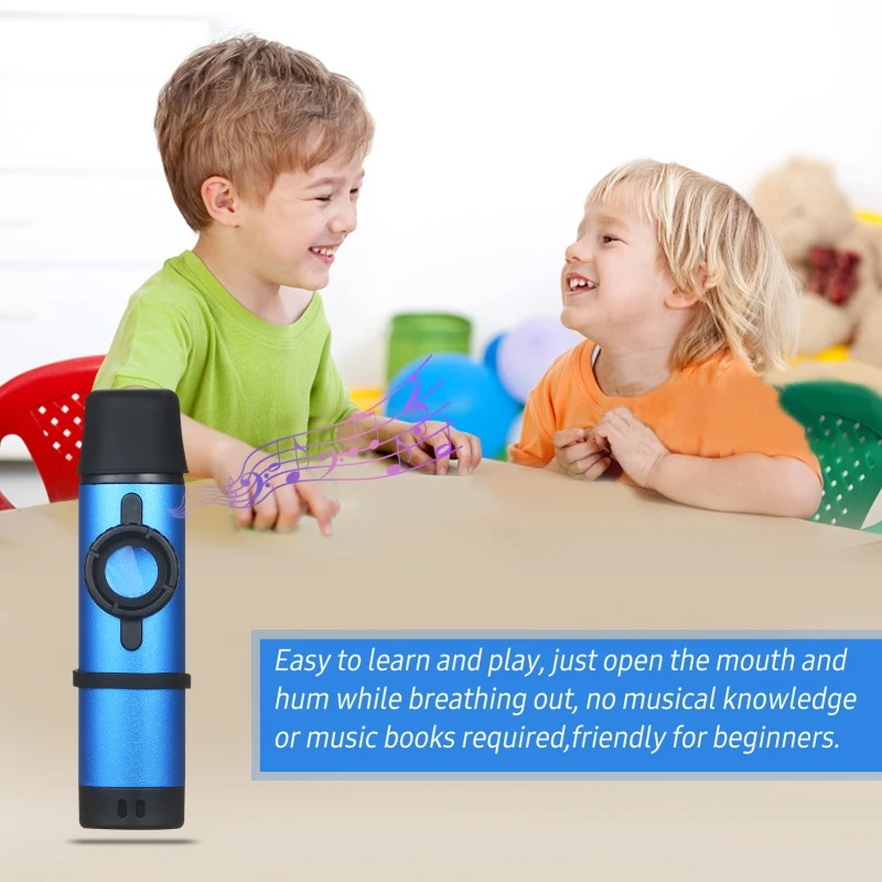 Aluminum Alloy Kazoo Woodwind Instrument Musical Instrument for Beginners Blue metal kazoos