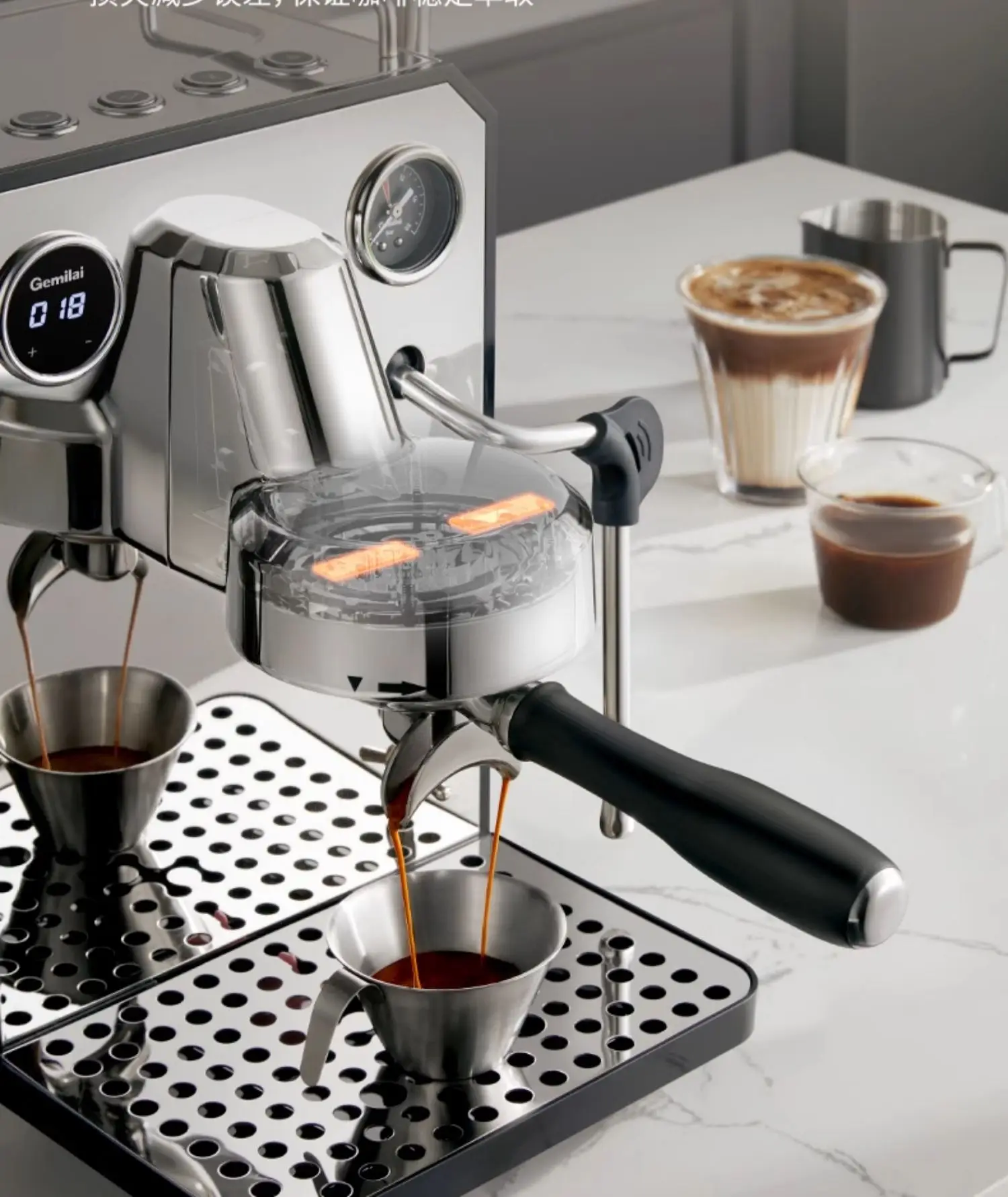 Coffee Machine Gemilai CRM3006 Italian semi-automatic Home small office espresso made in China
