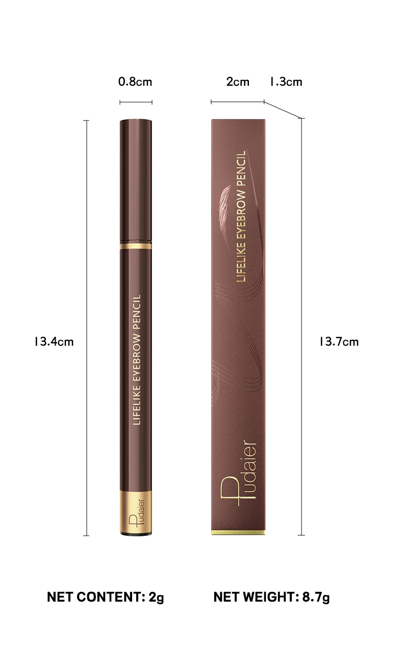 Liquid Eyebrow Pencil Four Pronged Waterproof Long Lasting Pen_voghion.com