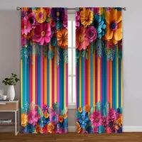 2pcs, Minimalist Curtains 2D print 2025-03-10_Carnival Celebrations Fabric (without rod) Decorations Outdoor Perfect for Bedroom 1