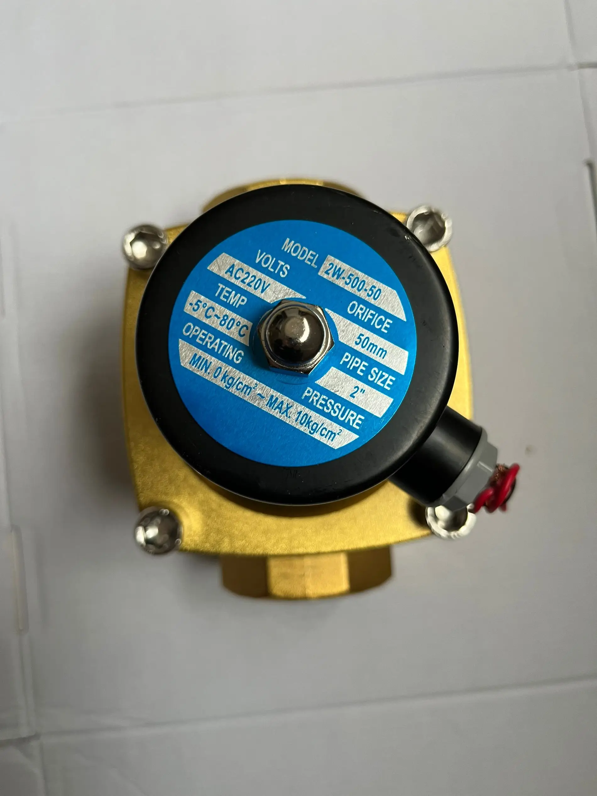 Válvula de ar Elétrica do Solenóide da Água Dc12v Dc24v Ac110v Ac220v 2w500-50 g2