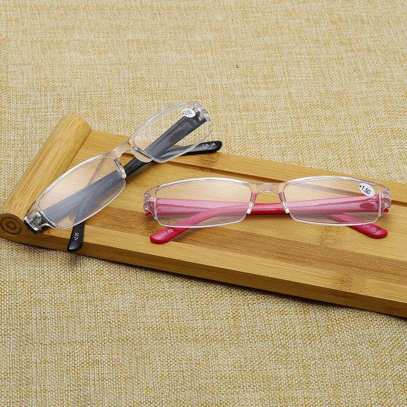 Reading Glasses Women Classic Half Frame Transparent Farsighted Eyewear Men Retro Anti Fatigue Hyperopia Eyeglasses +1.0 To +4.0 5