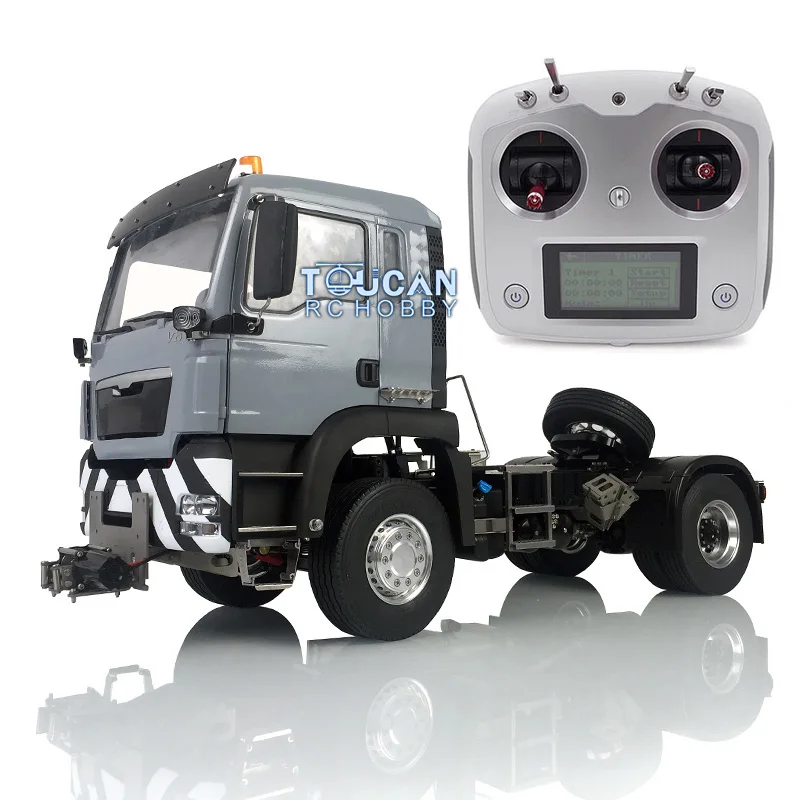 

LESU RC Tractor Truck 1/14 TGS 4*2 Metal Chassis for Remote Control Model Hook Light Radio Winch Toy THZH1034-SMT5