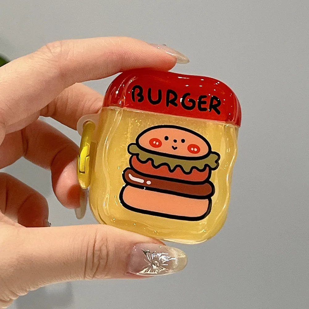 Cute Delicious Fries Hamburg Tomato Banana Case For AirPods Pro