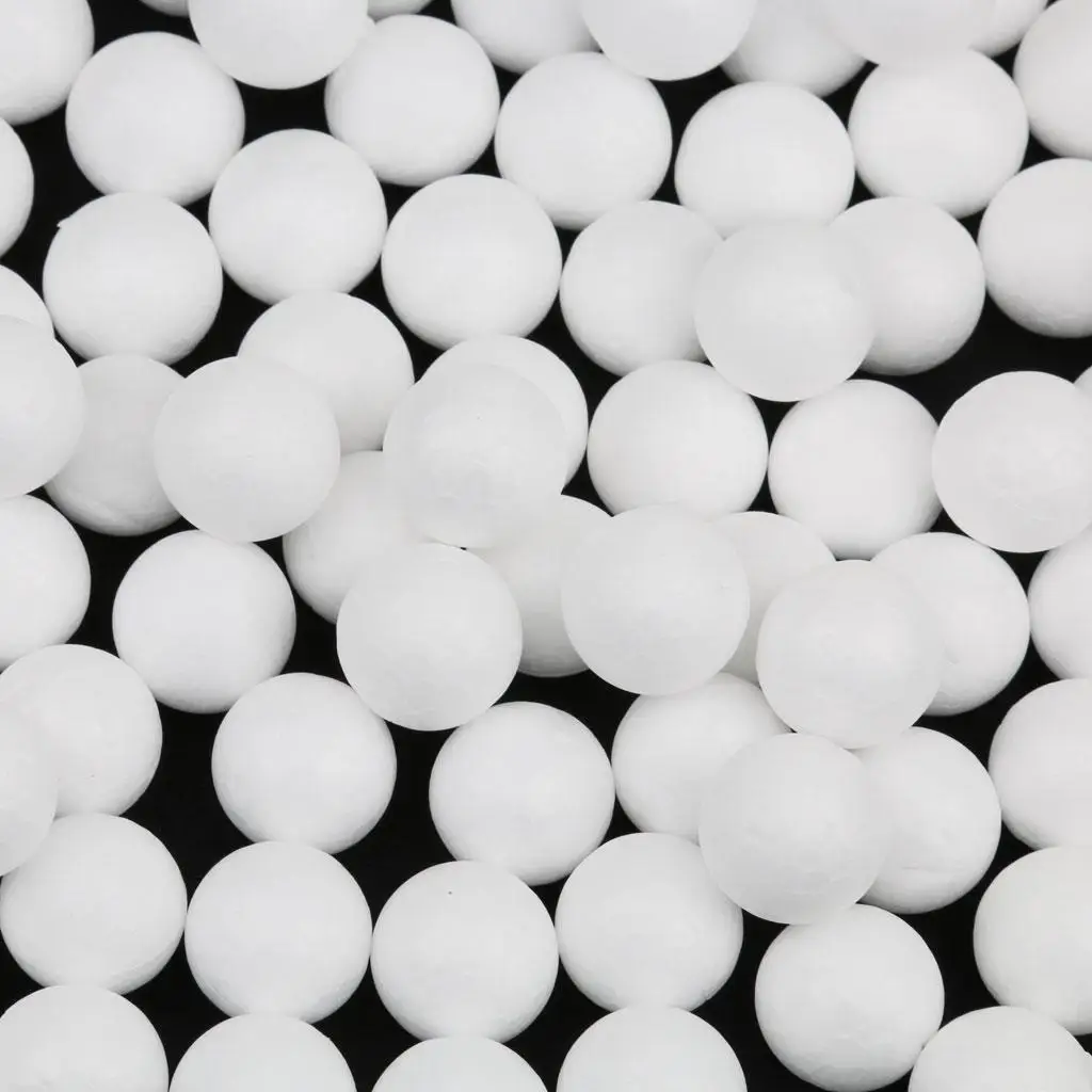 Polystyrene Foam Craft Balls Smooth White Spheres for Sculpting Foam DIY Projects and Home Decor