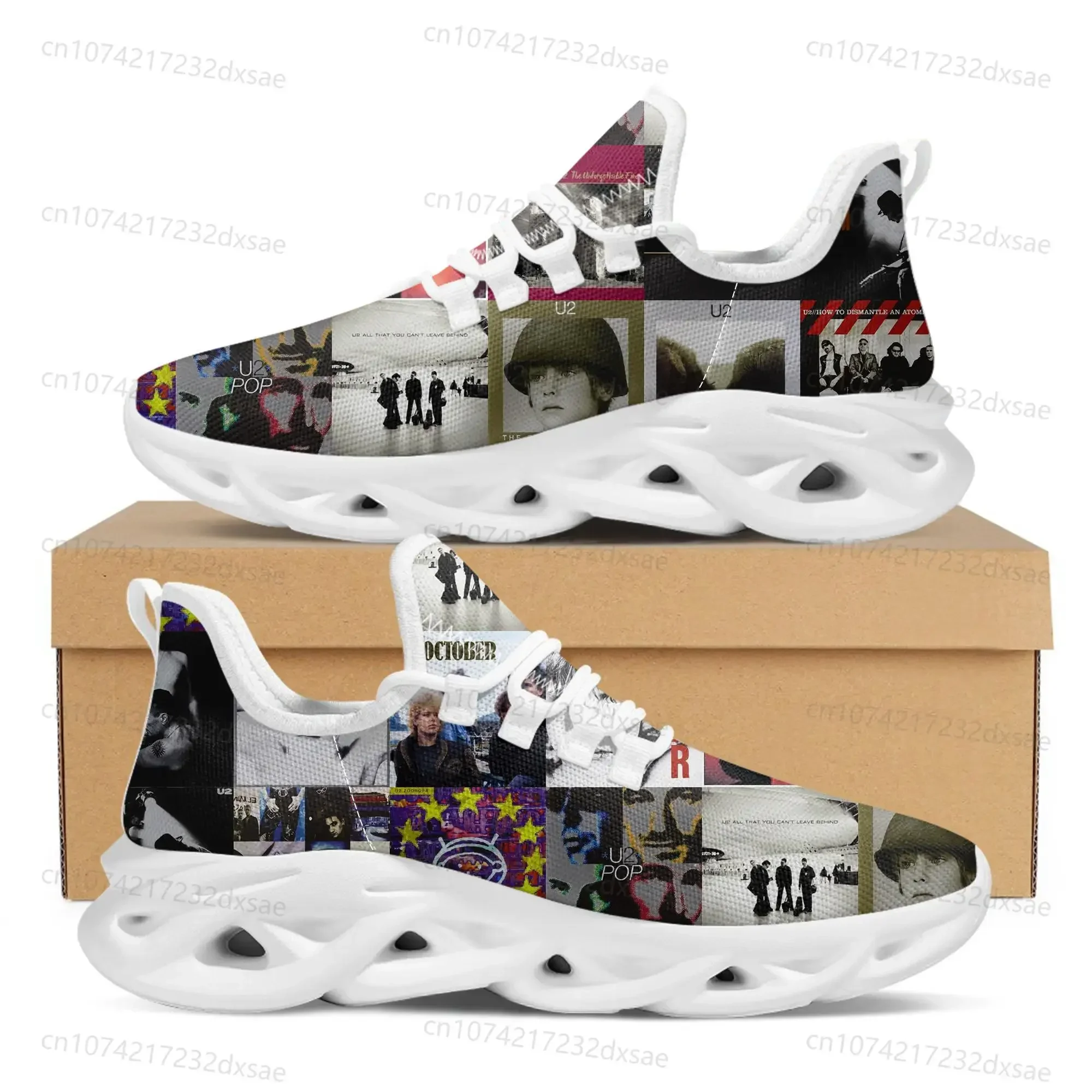 U2 Rock Band Fashion punk Sports Shoes Mens Womens Teenager Kids Children Sneakers Casual Custom High Quality Couple Shoes