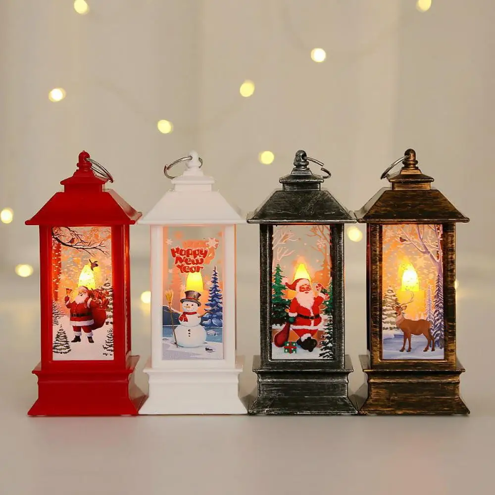 Christmas Decoration Santa Claus Snowman Lantern Light Christmas Ornaments Hanging Lights New Year Navidad Gifts christmas decorations