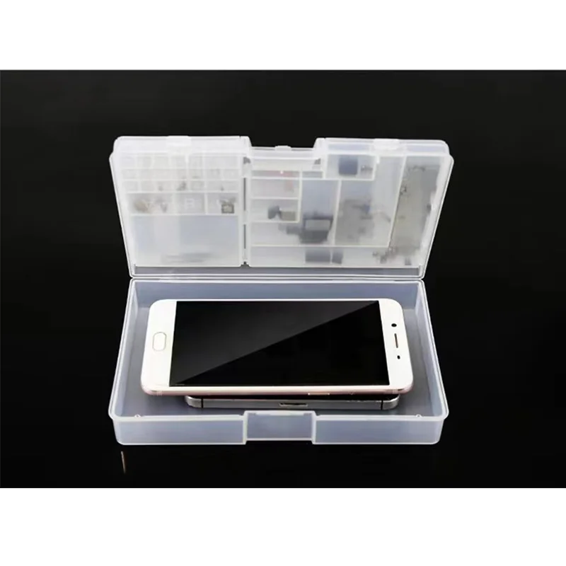 Multifunction Plastic Double-layer iPhone Repair Storage Box Motherboard IC Small Parts Collector Tools