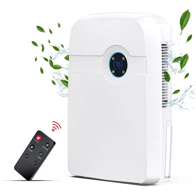 

Dehumidifier Electric Dehumidifiers With Remote Control,Auto Shut Off,Quiet Air Dehumidifier For Basements US Plug